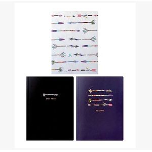 UP WITH PAPER-Arrow Positive Energy 3 NOTEBOOKS dotted line paper-new/packaged
